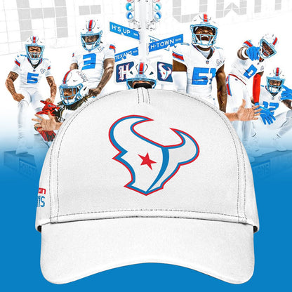 Houston Texans Rivalries By the H. For the H. 2026 Zip Hoodie / White