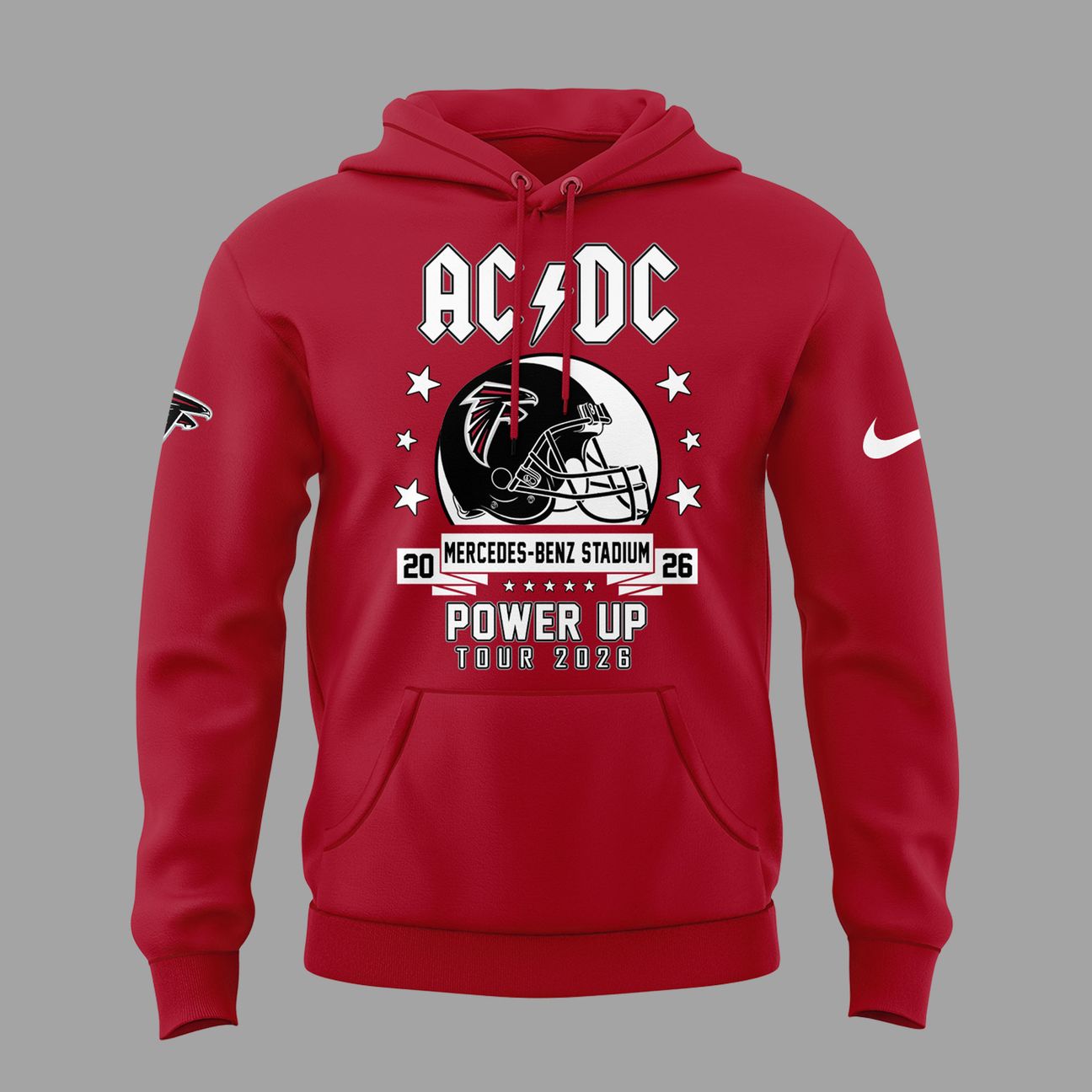 01.22. Special AC/DC x Atlanta Falcons - Power Up Tour 2026 Hoodie