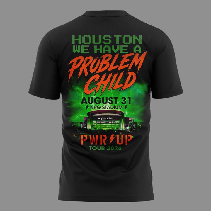 AC/DC Exclusive Houston Event Shirt - Power Up Tour 2026 at NRG Stadium - Houston, TX T-Shirt