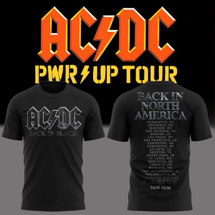 Back In Black Shirt Power Up Tour 2026