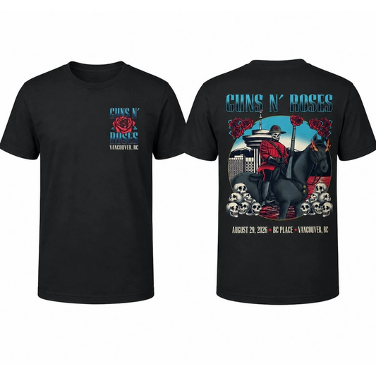 Guns N' Roses BC Place Vancouver 2026 Tour T-Shirt_001