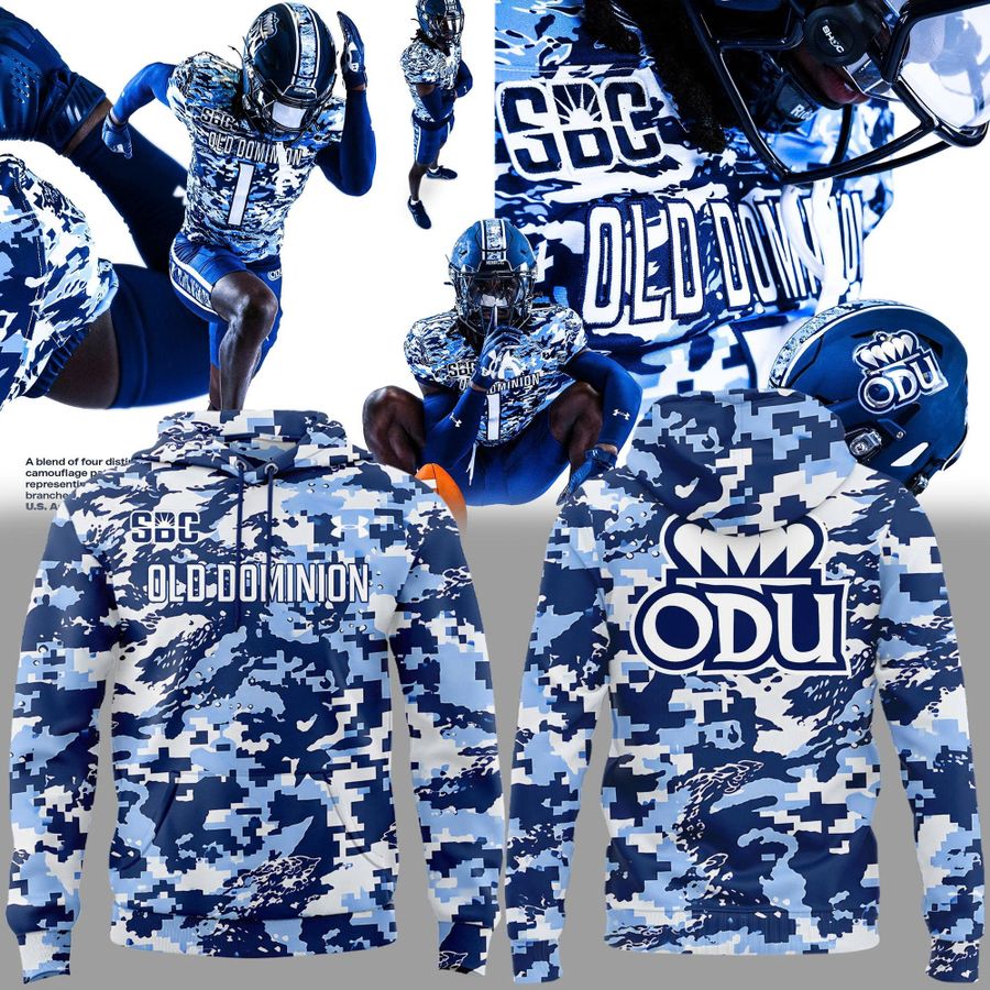 Special 2026 Camo Uniform ODU Football Hoodie