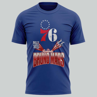 Special 2026 Bruno Mars x Philadelphia 76ers T-Shirt
