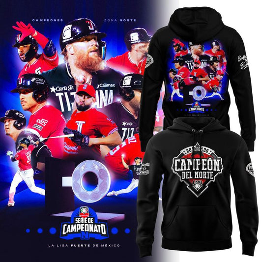 Sudadera Toros De Tijuana Full Print Campeón De Zona Norte 2026 LMB