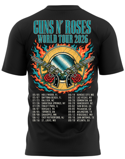 Guns N’ Roses The Jungle Rose Bowl Stadium Pasadena CA 2026 Tour T-Shirt
