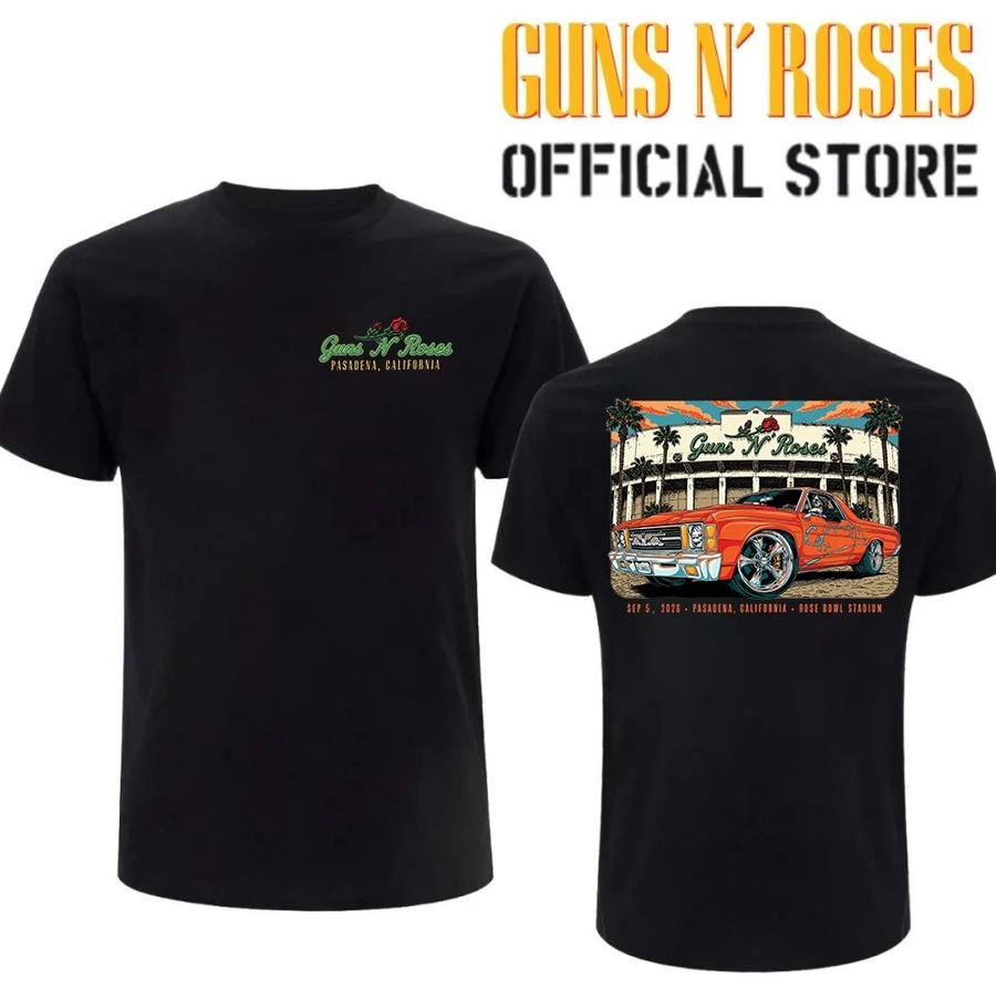 Guns N’ Roses The Jungle Rose Bowl Stadium Pasadena CA 2026 Tour T-Shirt_005