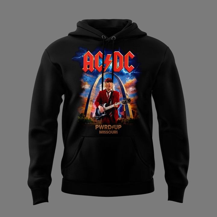 Black Hoodie AC/DC - Exclusive St. Louis Event - Power Up Tour 2026 Hoodie