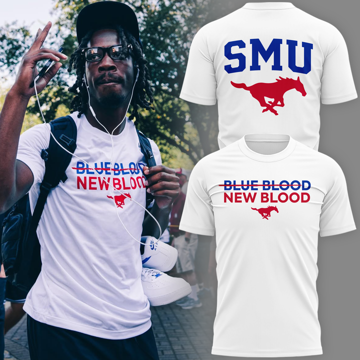 SMU football BLUE BLOOD NEW BLOOD 2026 T-shirt