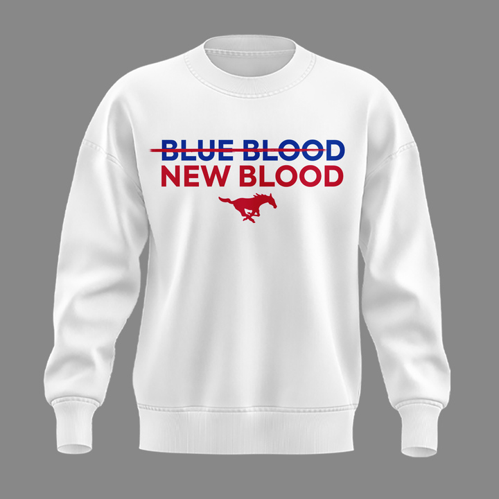 SMU football BLUE BLOOD NEW BLOOD 2026 SWEATSHIRT
