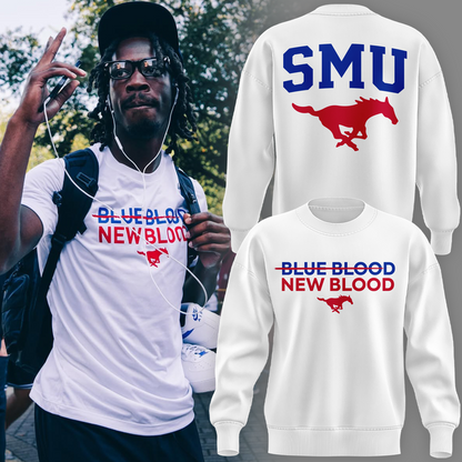 SMU football BLUE BLOOD NEW BLOOD 2026 SWEATSHIRT