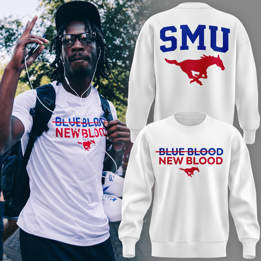 SMU football BLUE BLOOD NEW BLOOD 2026 SWEATSHIRT