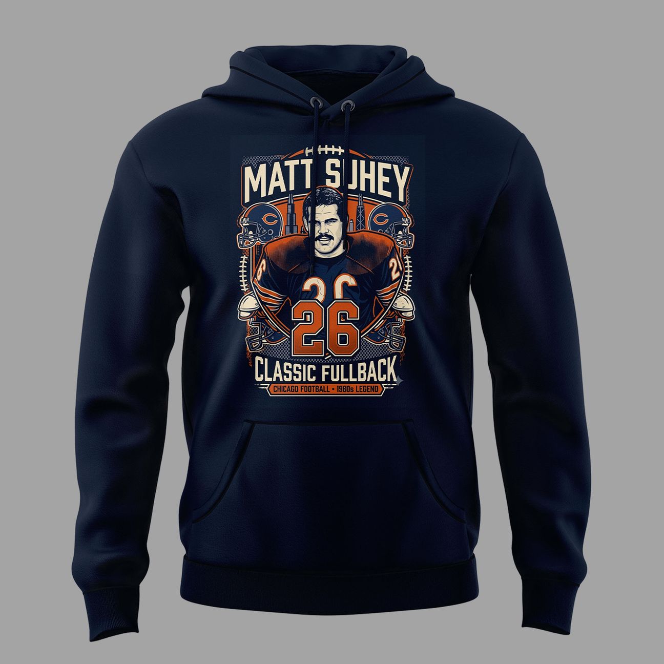 02. Matt Suhey - Chicago Bears Always and Forever - Thank You For Your Memories Hoodie