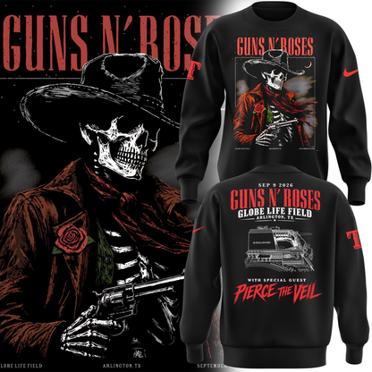 Guns N’ Roses x Texas Rangers Globe Life Field 2026 Tour Sweatshirt