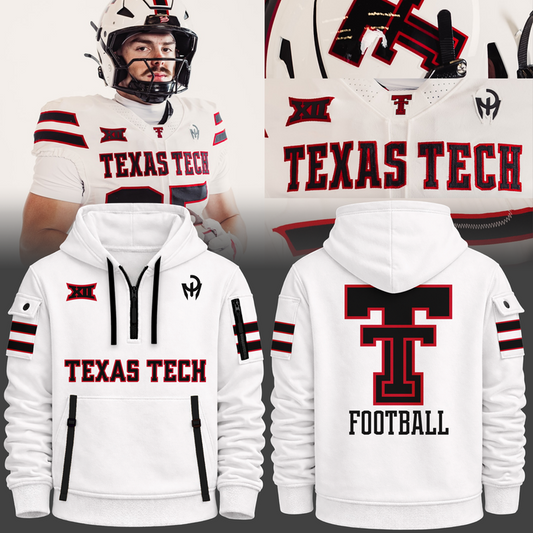 Limited edition Texas Tech Football 2026 Quarter Zipper Hoodie