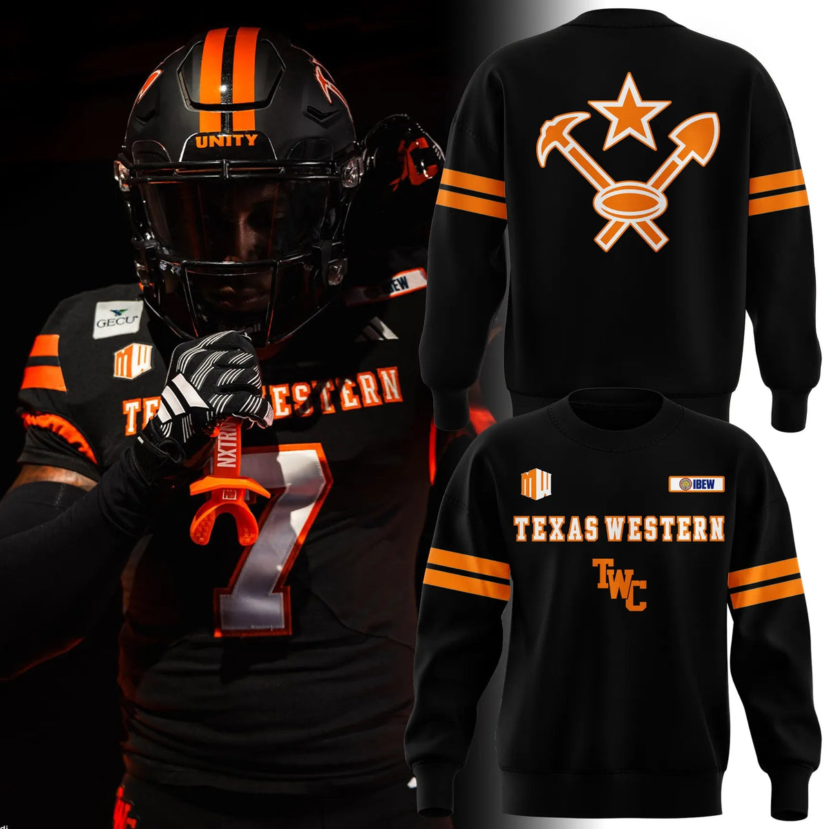 Limited Edition UTEP Football Dark Mode Sweat