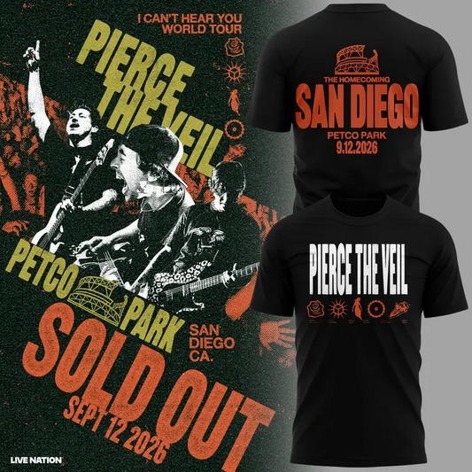 Pierce The Veil x San Diego Padres T-shirt