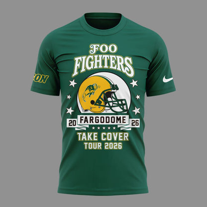 Limited Edition Foo Fighters x NDSU Football - Take Cover Tour 2026 T-Shirt