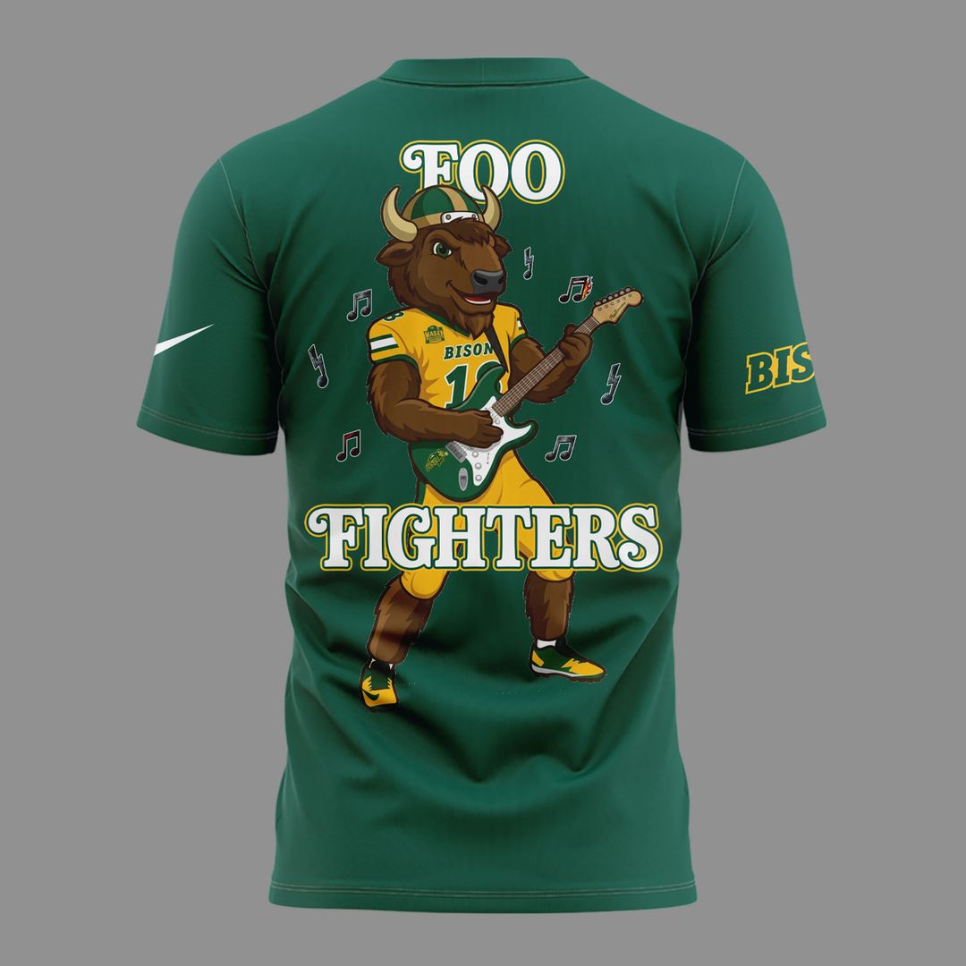 Limited Edition Foo Fighters x NDSU Football - Take Cover Tour 2026 T-Shirt