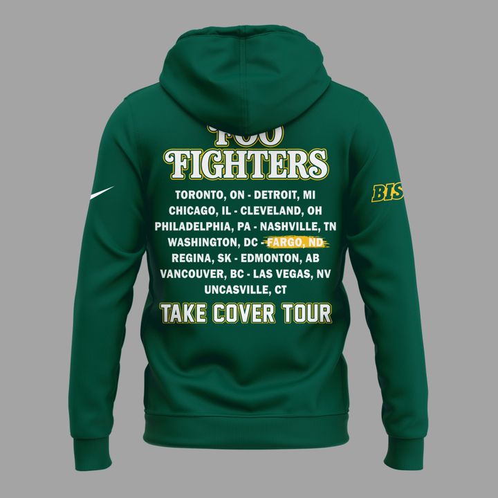 Pefect Hoodie Foo Fighters x NDSU Football - Take Cover Tour 2026 Hoodie