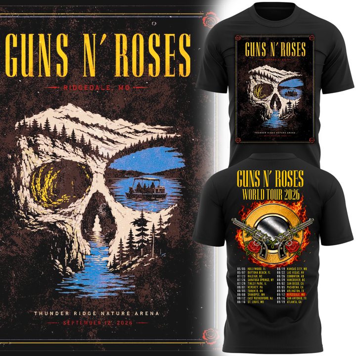 Guns N’ Roses Ridgedale MO 2026 Tour Limited Edition T-Shirt