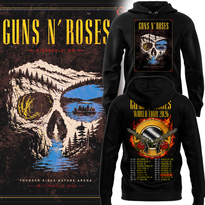 Guns N’ Roses Ridgedale MO 2026 Tour Limited Edition Hoodie