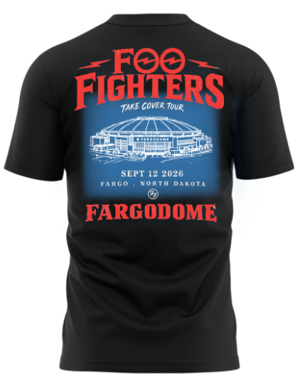 Foo Fighters Take Cover FargoDome 2026 Limited Edition T-Shirt