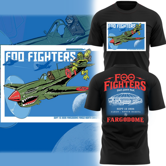 Foo Fighters Take Cover FargoDome 2026 Limited Edition T-Shirt