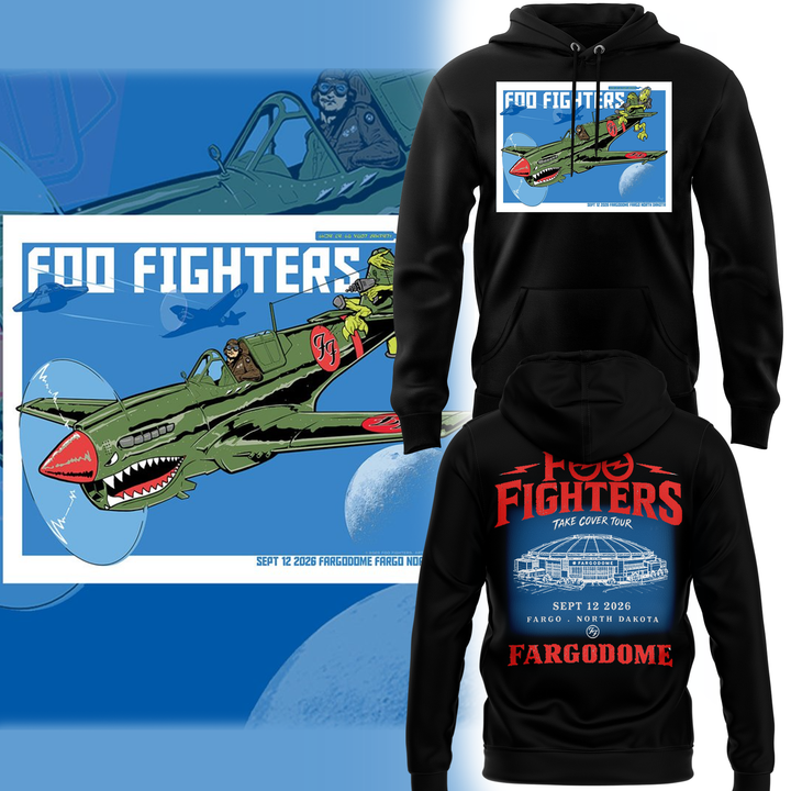 Foo Fighters Take Cover FargoDome 2026 Limited Edition hoodie