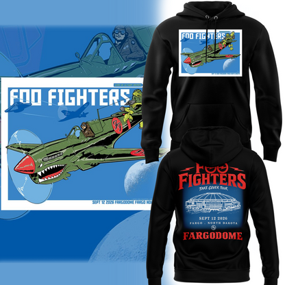 Foo Fighters Take Cover FargoDome 2026 Limited Edition hoodie