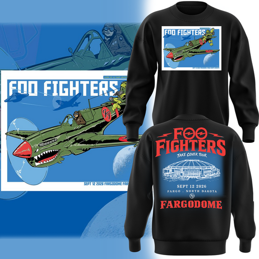 Foo Fighters Take Cover FargoDome 2026 Limited Edition Sweat