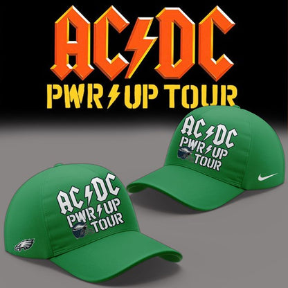 Green Hoodie AC/DC x Philadelphia Eagles - POWER UP TOUR 2026 Hoodie
