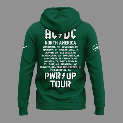 Limited Edition AC/DC x New York Jets - POWER UP TOUR 2026 Hoodie
