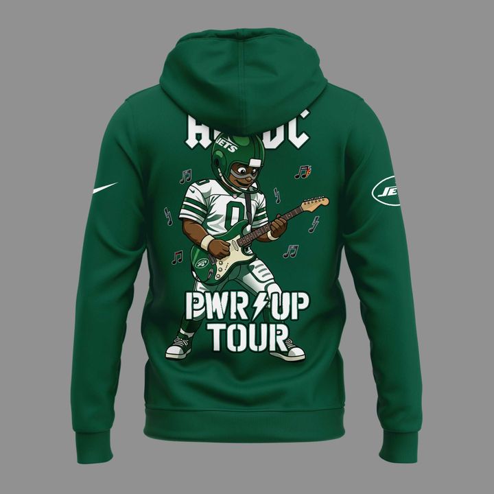 Special AC/DC x New York Jets - POWER UP TOUR 2026 Hoodie