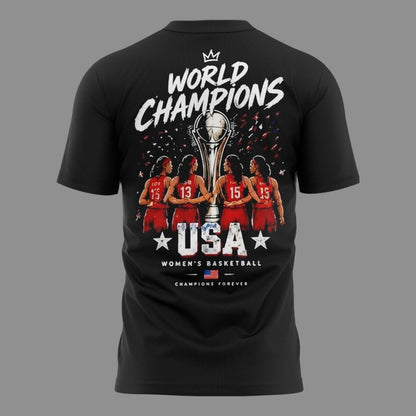 USA Team Champion 2026 - FIBA Women's Basketball World Cup Champion T-Shirt
