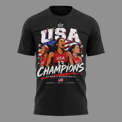 USA Team Champion 2026 - FIBA Women's Basketball World Cup Champion T-Shirt