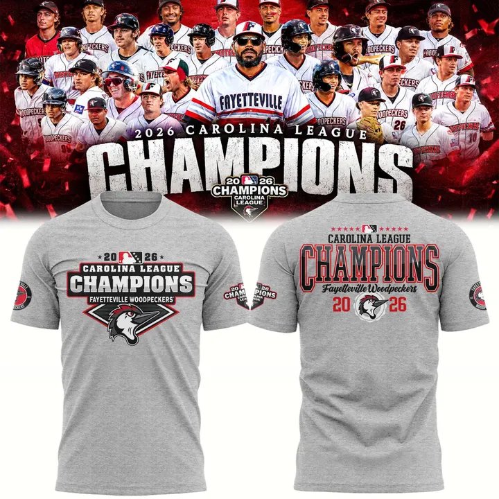 ____🏆F.Woodpeckers 2026 Carolina League Champions Limited Shirt v3