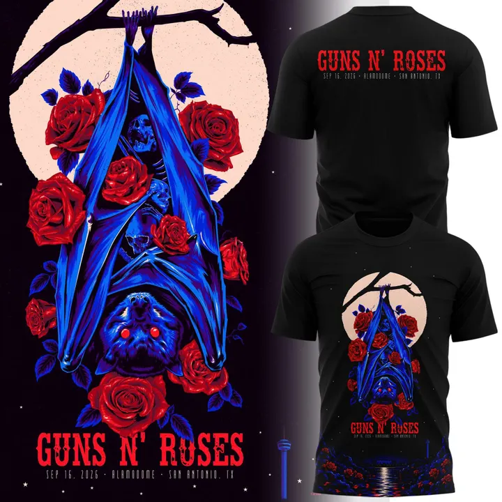 Guns N’ Roses x Alamodome San Antonio 2026 Tour Limited Edition T-Shirt_02