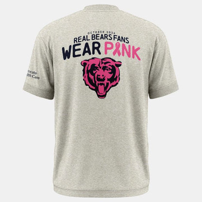 Limited Edition 2026 Chicago Bears "Real Bears Fans Wear Pink" Tee