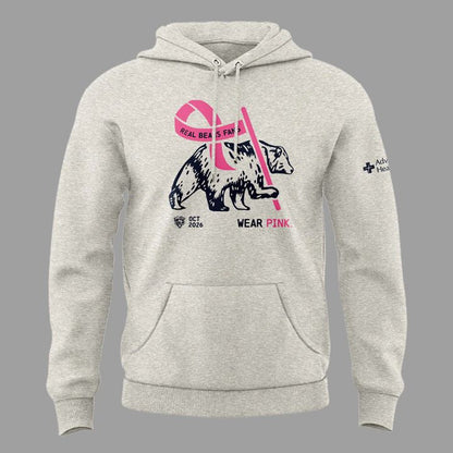 Limited Edition 2026 Chicago Bears "Real Bears Fans Wear Pink" Hoodie