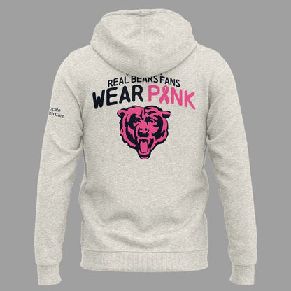 Limited Edition 2026 Chicago Bears "Real Bears Fans Wear Pink" Hoodie
