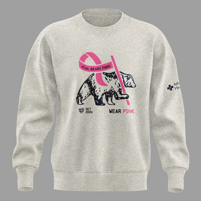 Limited Edition 2026 Chicago Bears "Real Bears Fans Wear Pink" Sweatshirt