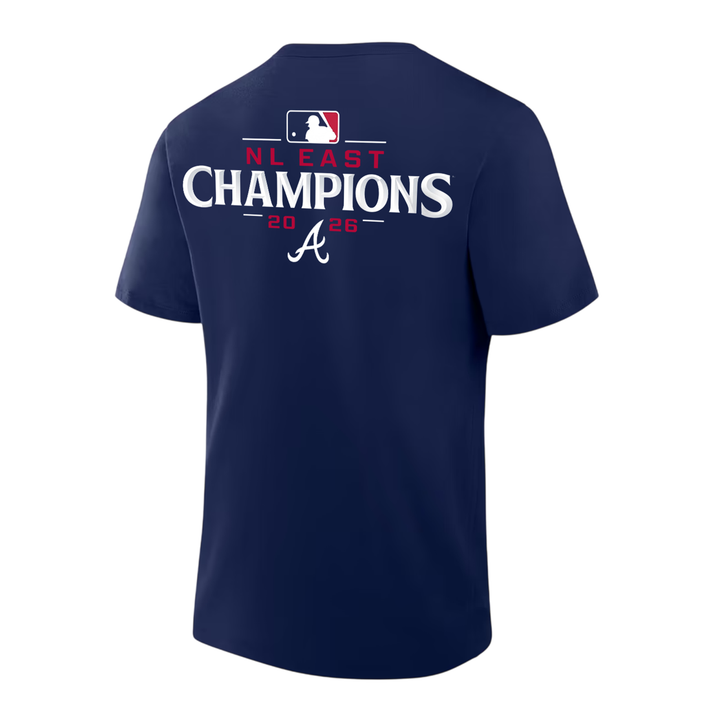 Atlanta Braves Navy 2026 NL East Division Champions T-Shirt