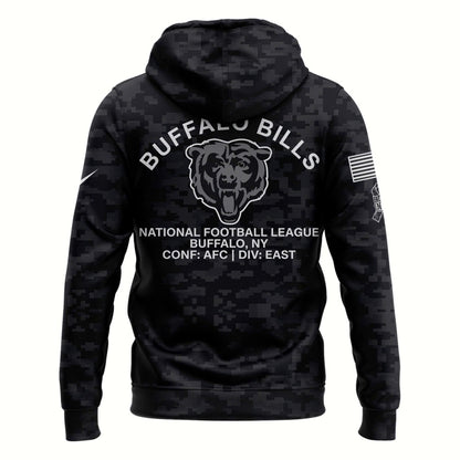 Unisex Chicago Bears 2026 Salute to Service Camo Hoodie