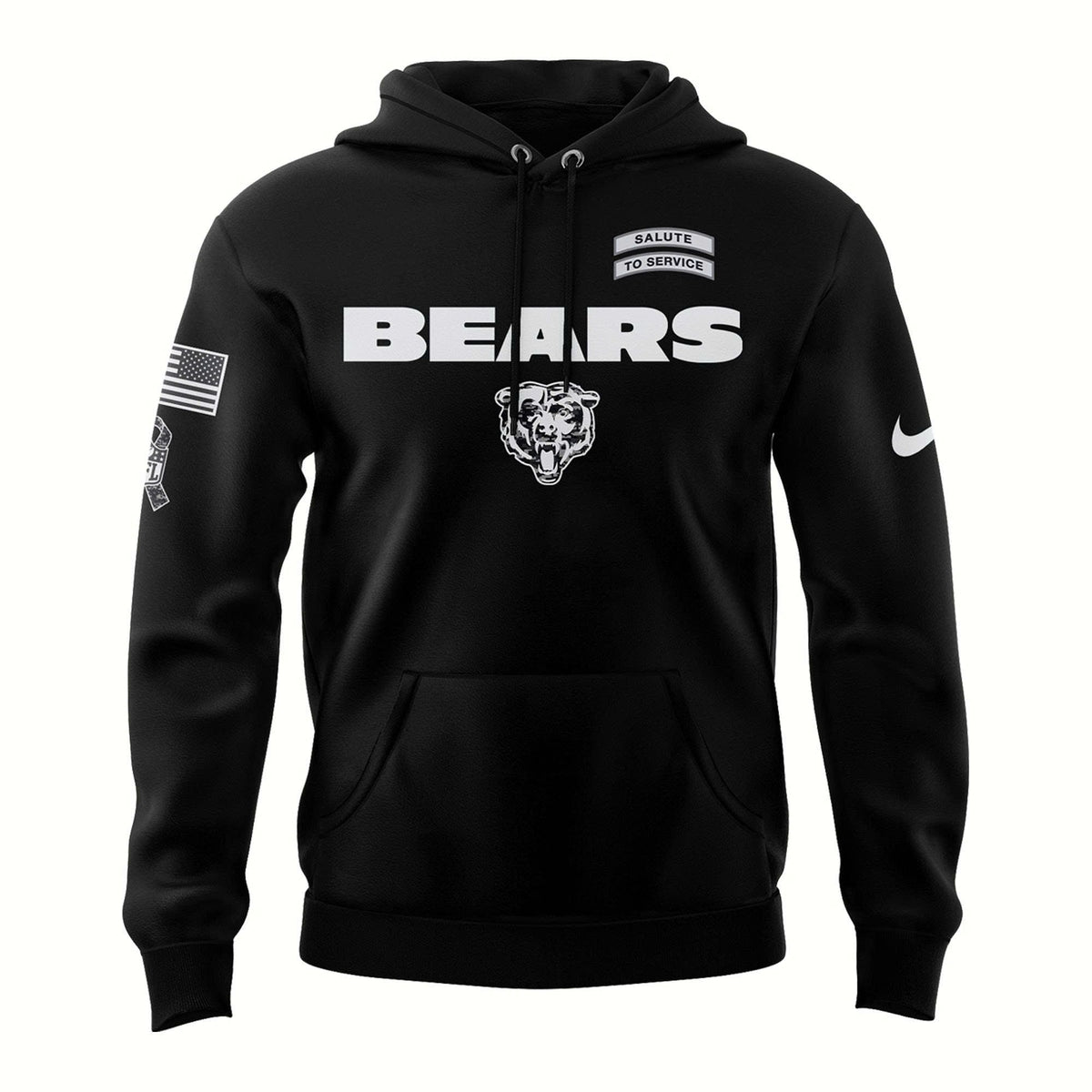 Unisex Chicago Bears 2026 Salute to Service Hoodie