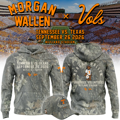 Morgan Wallen x Tennessee Volunteers Camo Event 2026 -Hoodie