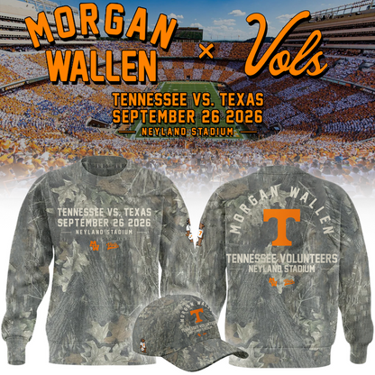 Morgan Wallen x Tennessee Volunteers Camo Event 2026 SWEATSHIRT