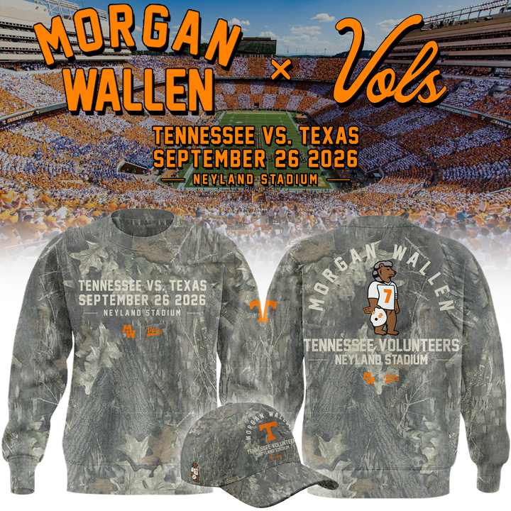 Morgan Wallen x Tennessee Volunteers Camo Event 2026 SWEATSHIRT