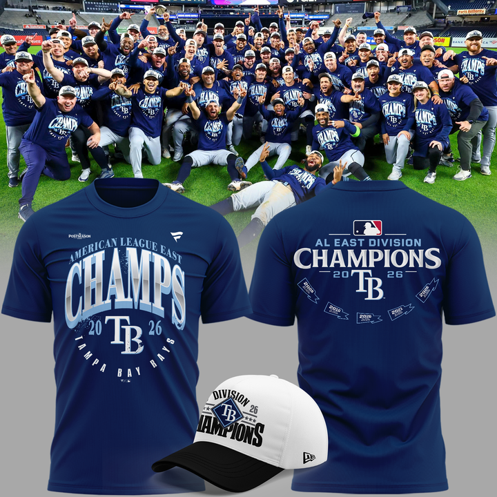 Tampa Bay Rays 2026 AL East Division Champions T-Shirt