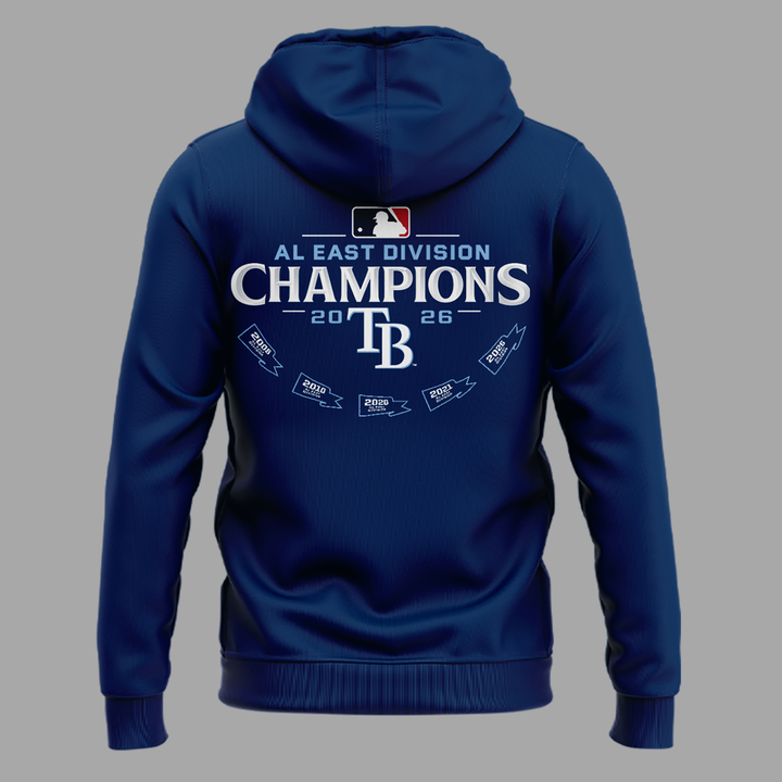 Tampa Bay Rays 2026 AL East Division Champions -Hoodie