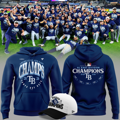Tampa Bay Rays 2026 AL East Division Champions -Hoodie